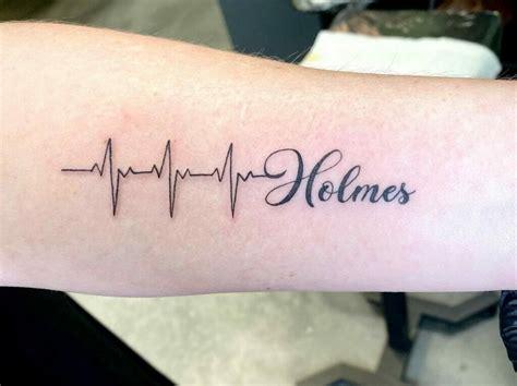 heartbeat with name tattoo|101 Best Name Heart Beat Tattoo Ideas That Will Blow Your Mind! .